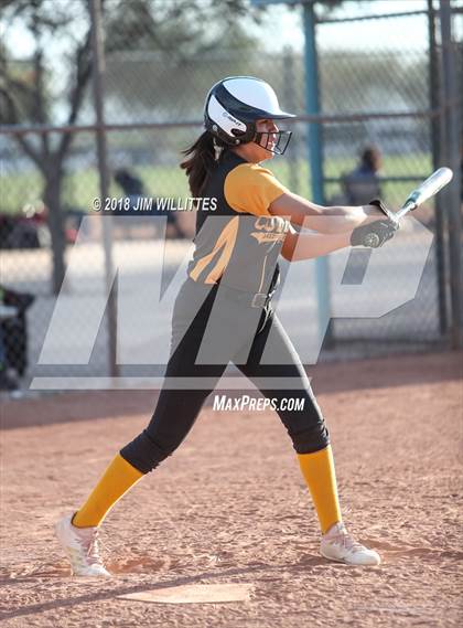 Thumbnail 3 in Arizona Lutheran Academy vs Phoenix Christian (Chandler Prep Softball Classic) photogallery.