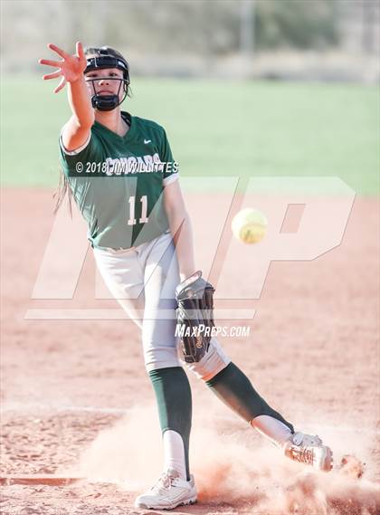 Thumbnail 2 in Arizona Lutheran Academy vs Phoenix Christian (Chandler Prep Softball Classic) photogallery.