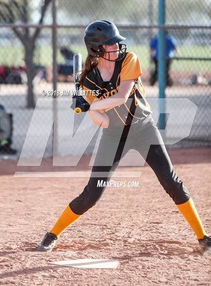 Thumbnail 2 in Arizona Lutheran Academy vs Phoenix Christian (Chandler Prep Softball Classic) photogallery.