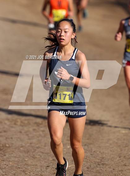 Thumbnail 1 in CIF State Cross Country Championships (Girls D3 Race) photogallery.
