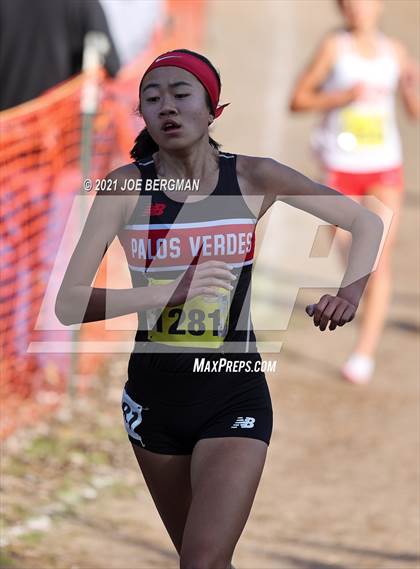 Thumbnail 2 in CIF State Cross Country Championships (Girls D3 Race) photogallery.