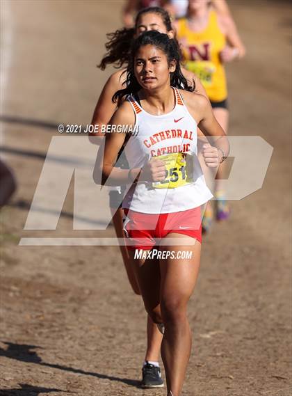 Thumbnail 1 in CIF State Cross Country Championships (Girls D3 Race) photogallery.