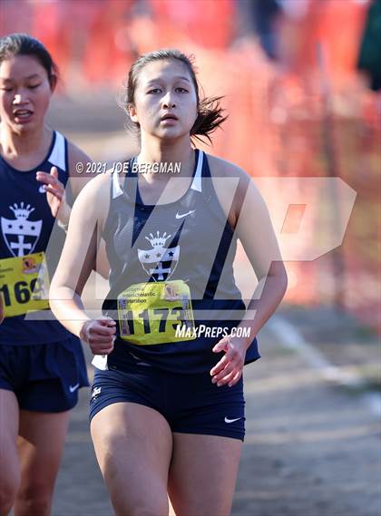 Thumbnail 2 in CIF State Cross Country Championships (Girls D3 Race) photogallery.