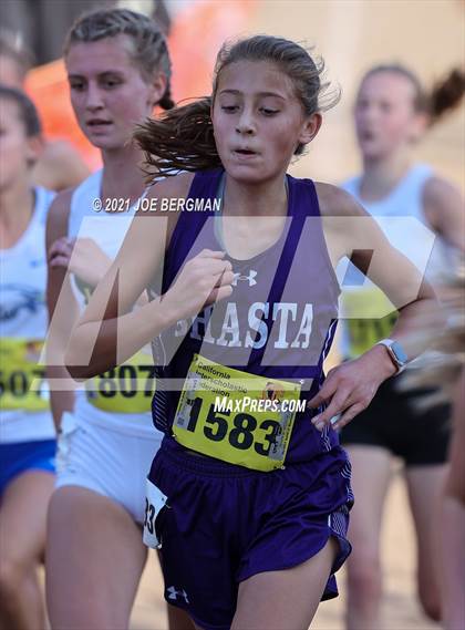 Thumbnail 1 in CIF State Cross Country Championships (Girls D3 Race) photogallery.