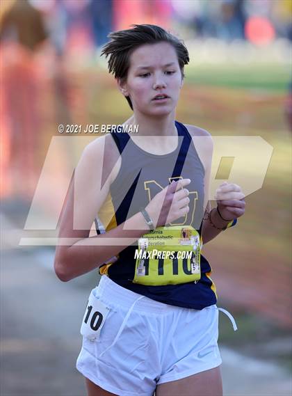 Thumbnail 2 in CIF State Cross Country Championships (Girls D3 Race) photogallery.