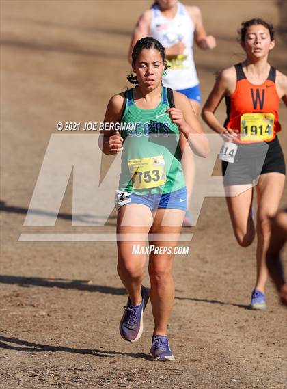 Thumbnail 1 in CIF State Cross Country Championships (Girls D3 Race) photogallery.