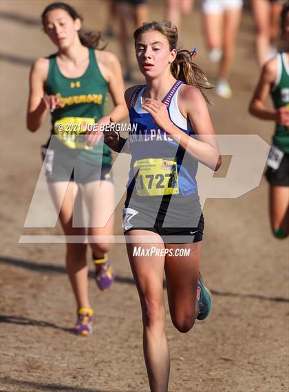 Thumbnail 2 in CIF State Cross Country Championships (Girls D3 Race) photogallery.
