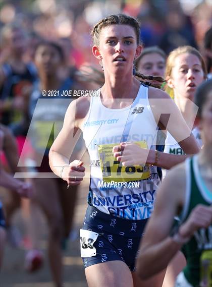 Thumbnail 3 in CIF State Cross Country Championships (Girls D3 Race) photogallery.
