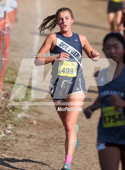 Thumbnail 2 in CIF State Cross Country Championships (Girls D3 Race) photogallery.