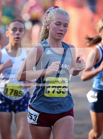 Thumbnail 2 in CIF State Cross Country Championships (Girls D3 Race) photogallery.