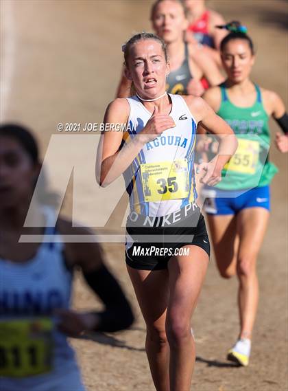 Thumbnail 2 in CIF State Cross Country Championships (Girls D3 Race) photogallery.