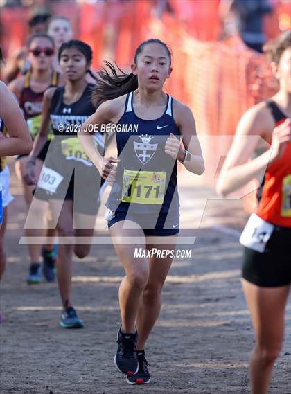 Thumbnail 2 in CIF State Cross Country Championships (Girls D3 Race) photogallery.