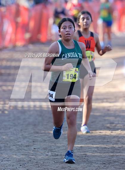 Thumbnail 2 in CIF State Cross Country Championships (Girls D3 Race) photogallery.