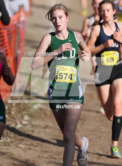 Thumbnail 1 in CIF State Cross Country Championships (Girls D3 Race) photogallery.