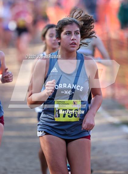 Thumbnail 1 in CIF State Cross Country Championships (Girls D3 Race) photogallery.