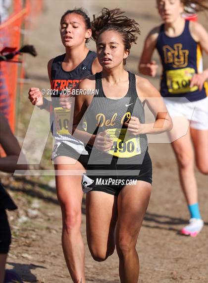 Thumbnail 3 in CIF State Cross Country Championships (Girls D3 Race) photogallery.