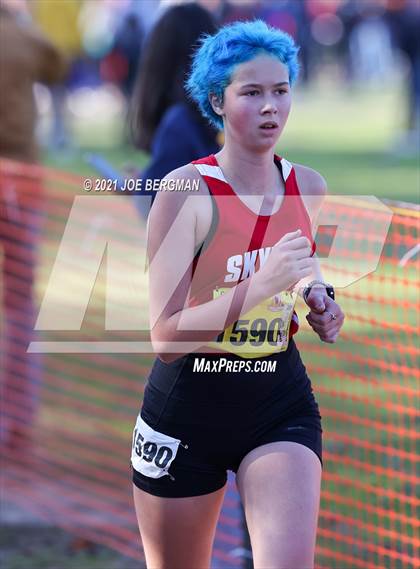 Thumbnail 1 in CIF State Cross Country Championships (Girls D3 Race) photogallery.