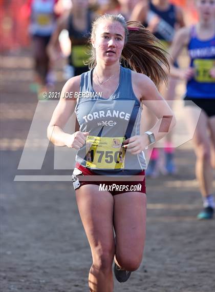 Thumbnail 2 in CIF State Cross Country Championships (Girls D3 Race) photogallery.