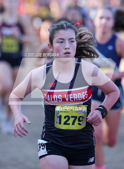 Thumbnail 2 in CIF State Cross Country Championships (Girls D3 Race) photogallery.