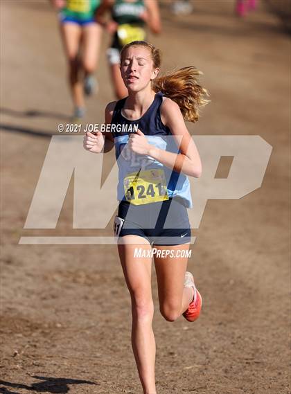 Thumbnail 2 in CIF State Cross Country Championships (Girls D3 Race) photogallery.