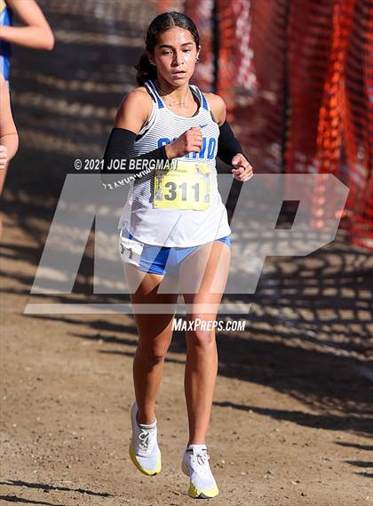 Thumbnail 2 in CIF State Cross Country Championships (Girls D3 Race) photogallery.
