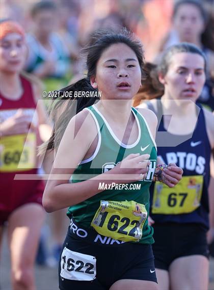 Thumbnail 2 in CIF State Cross Country Championships (Girls D3 Race) photogallery.