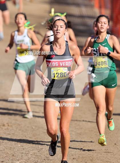 Thumbnail 2 in CIF State Cross Country Championships (Girls D3 Race) photogallery.