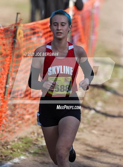 Thumbnail 2 in CIF State Cross Country Championships (Girls D3 Race) photogallery.
