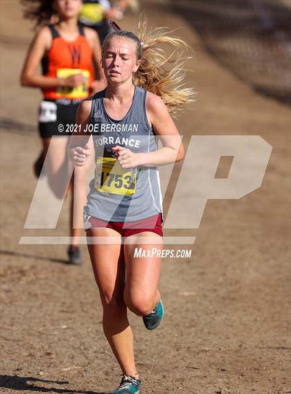 Thumbnail 2 in CIF State Cross Country Championships (Girls D3 Race) photogallery.