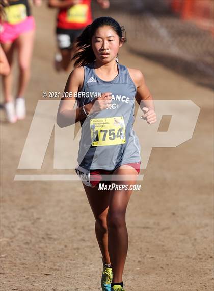 Thumbnail 1 in CIF State Cross Country Championships (Girls D3 Race) photogallery.