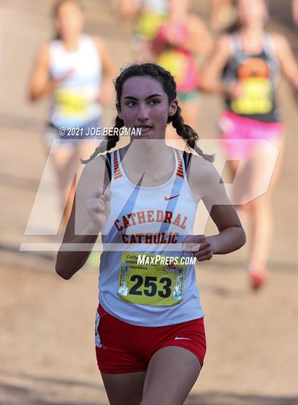 Thumbnail 1 in CIF State Cross Country Championships (Girls D3 Race) photogallery.