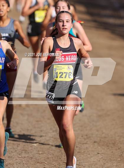Thumbnail 2 in CIF State Cross Country Championships (Girls D3 Race) photogallery.