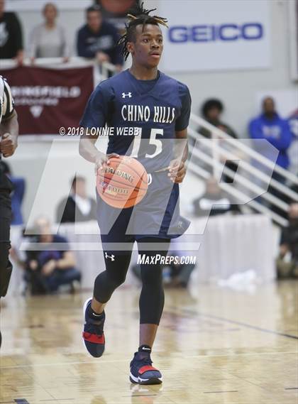 Thumbnail 3 in Chino Hills vs. Spartanburg Day (Spalding Hoophall Classic) photogallery.
