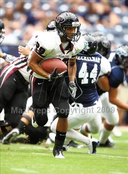 Thumbnail 1 in Pearland @ Kingwood (High School Football Kick Off Classic) photogallery.