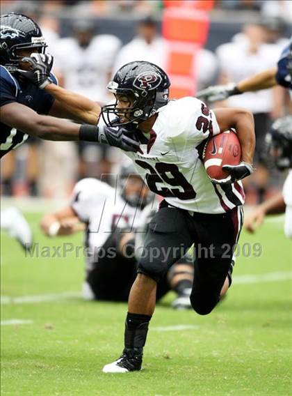 Thumbnail 1 in Pearland @ Kingwood (High School Football Kick Off Classic) photogallery.