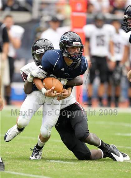 Thumbnail 1 in Pearland @ Kingwood (High School Football Kick Off Classic) photogallery.