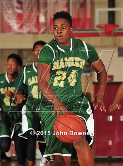 Thumbnail 1 in Damien vs. Cathedral (CIF SoCal Regional D3 Final) photogallery.