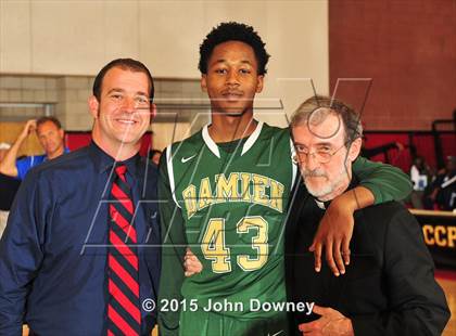Thumbnail 2 in Damien vs. Cathedral (CIF SoCal Regional D3 Final) photogallery.