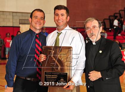 Thumbnail 3 in Damien vs. Cathedral (CIF SoCal Regional D3 Final) photogallery.