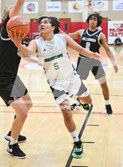 Thumbnail 3 in Sunnyslope vs. Millennium (Hoophall West Invitational) photogallery.