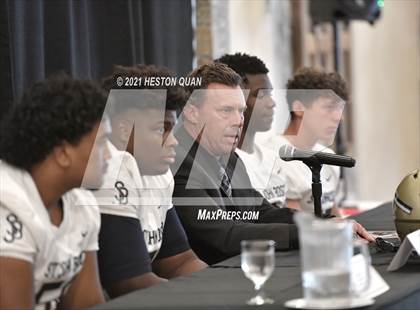 Thumbnail 1 in Trinity League Football Media Day - St. John Bosco photogallery.
