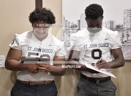 Thumbnail 2 in Trinity League Football Media Day - St. John Bosco photogallery.