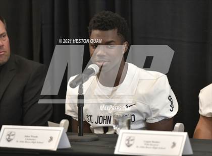 Thumbnail 3 in Trinity League Football Media Day - St. John Bosco photogallery.