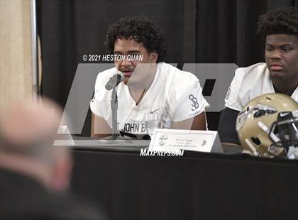 Thumbnail 1 in Trinity League Football Media Day - St. John Bosco photogallery.