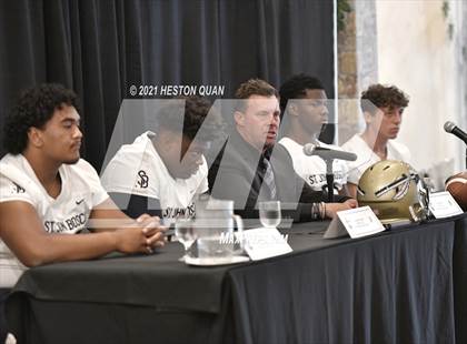 Thumbnail 2 in Trinity League Football Media Day - St. John Bosco photogallery.