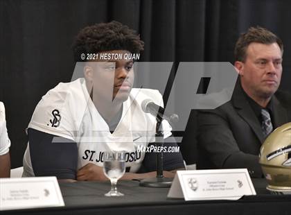 Thumbnail 2 in Trinity League Football Media Day - St. John Bosco photogallery.