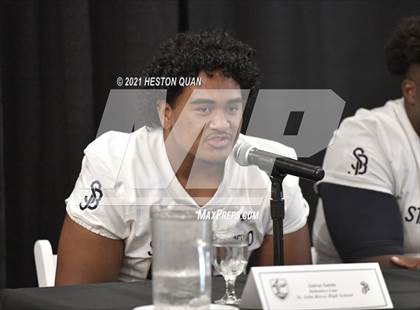 Thumbnail 3 in Trinity League Football Media Day - St. John Bosco photogallery.