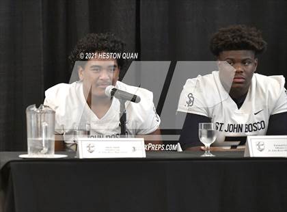 Thumbnail 2 in Trinity League Football Media Day - St. John Bosco photogallery.