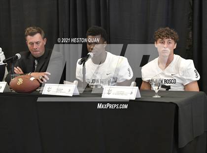 Thumbnail 3 in Trinity League Football Media Day - St. John Bosco photogallery.