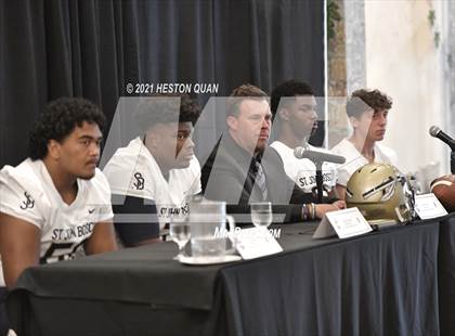 Thumbnail 2 in Trinity League Football Media Day - St. John Bosco photogallery.